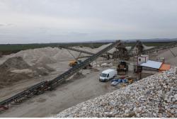 Photo Textures of Background Gravel Mining